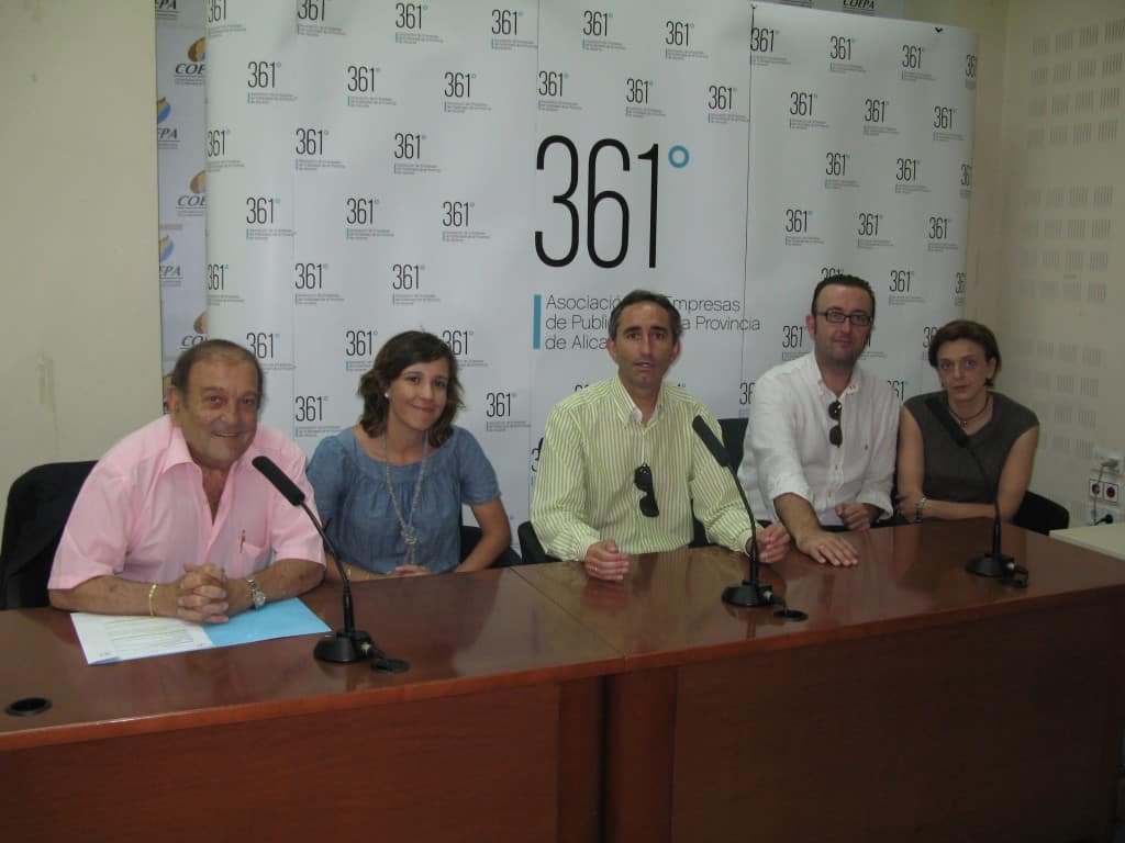 Presentacion de la nueva marca de la publicidad alicantina, asociación 361º